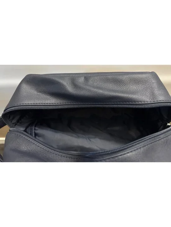 Sephora Blue Cosmetics Toiletry Travel Zipper Women's Makeup Men's Shaver Bag - Picture 6 of 7